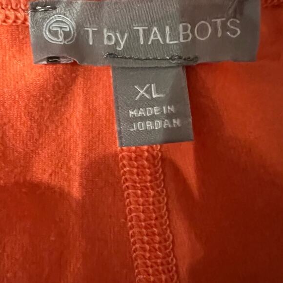 T by Talbots Coral Ruched Athletib Skirt with bike shorts - Size XL - Picture 3 of 4